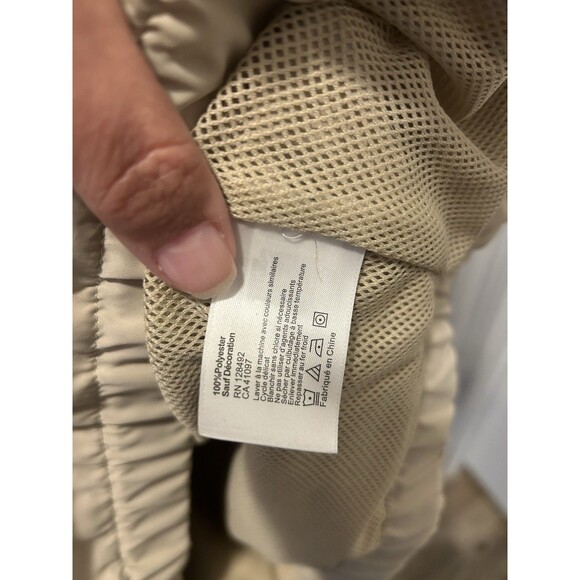 Greg Norman Mens Size Large Tan Khaki Short Sleeve Pullover Jacket Beige Golf - Picture 3 of 5